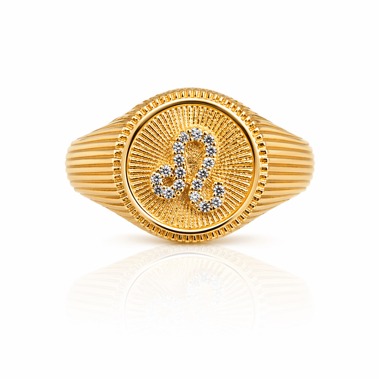 Curated Los Angeles RINGS Leo - July 23-August 22 / 5 Zodiac Signet Ring