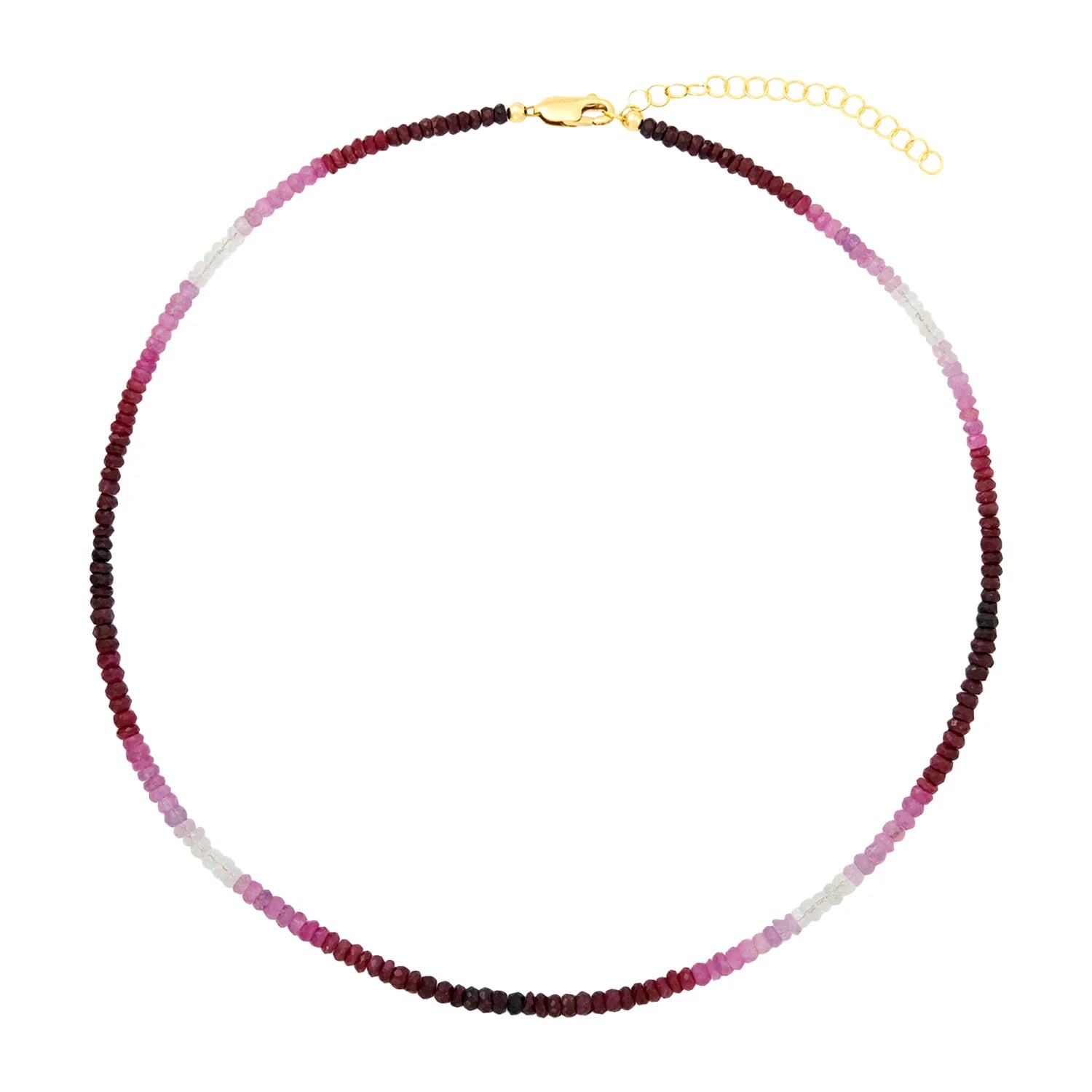Ruby Ombre Necklace