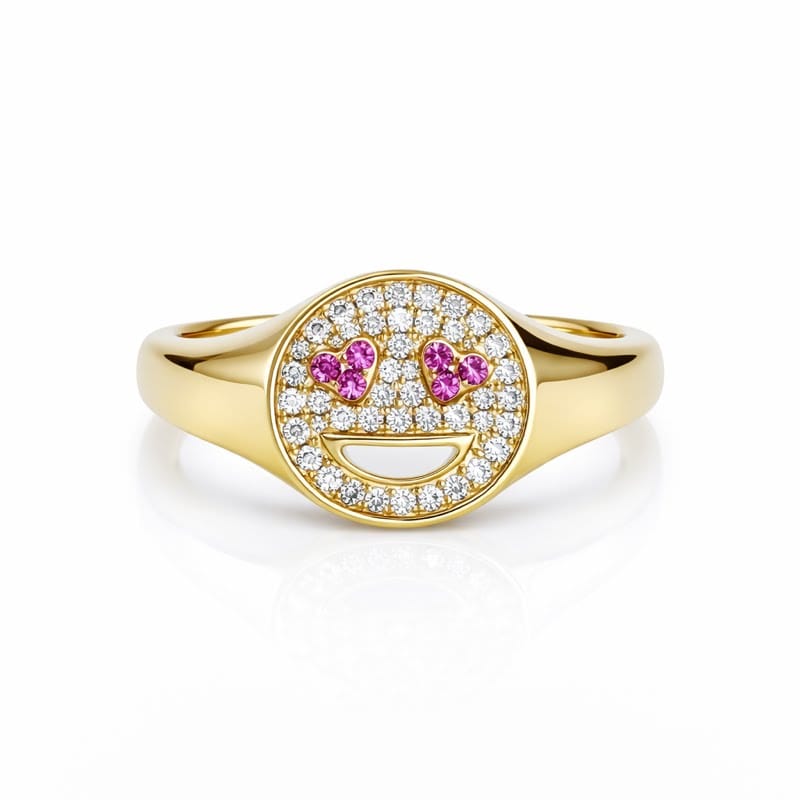 Curated Los Angeles Smiley Face Signet