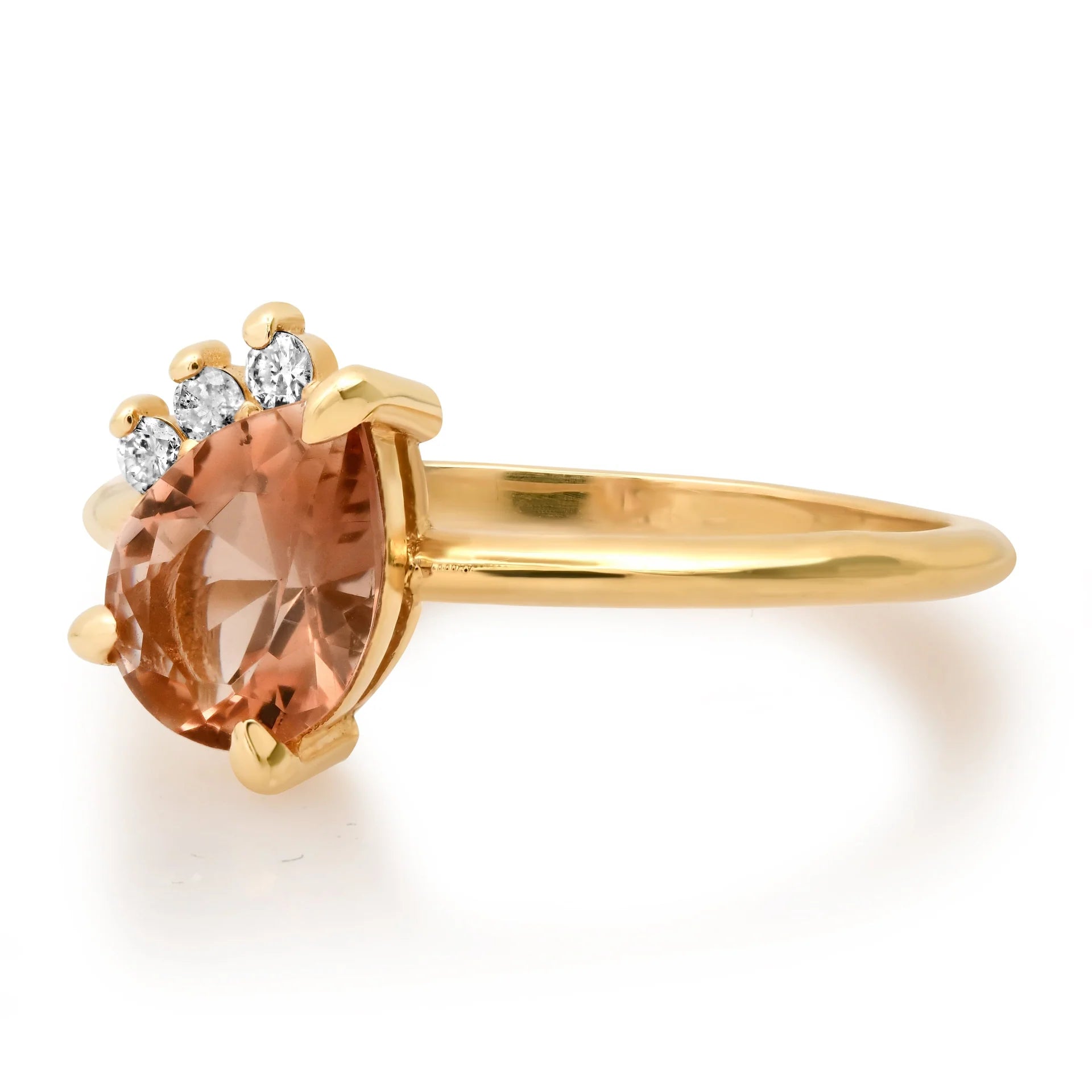 Muse Oregon Sunstone and Diamond Ring