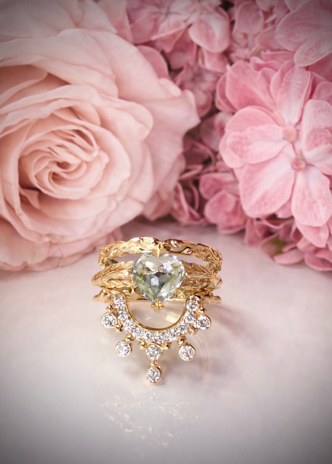 Reign Los Angeles Vajra Vintage Heart Ring