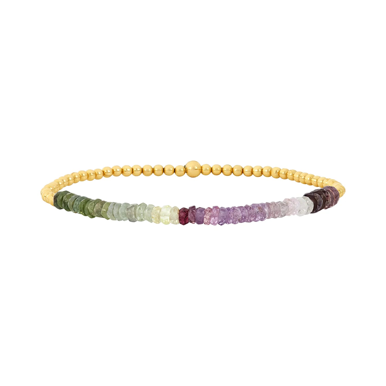 2mm Vino Ombre Gemstone Beaded Bracelet