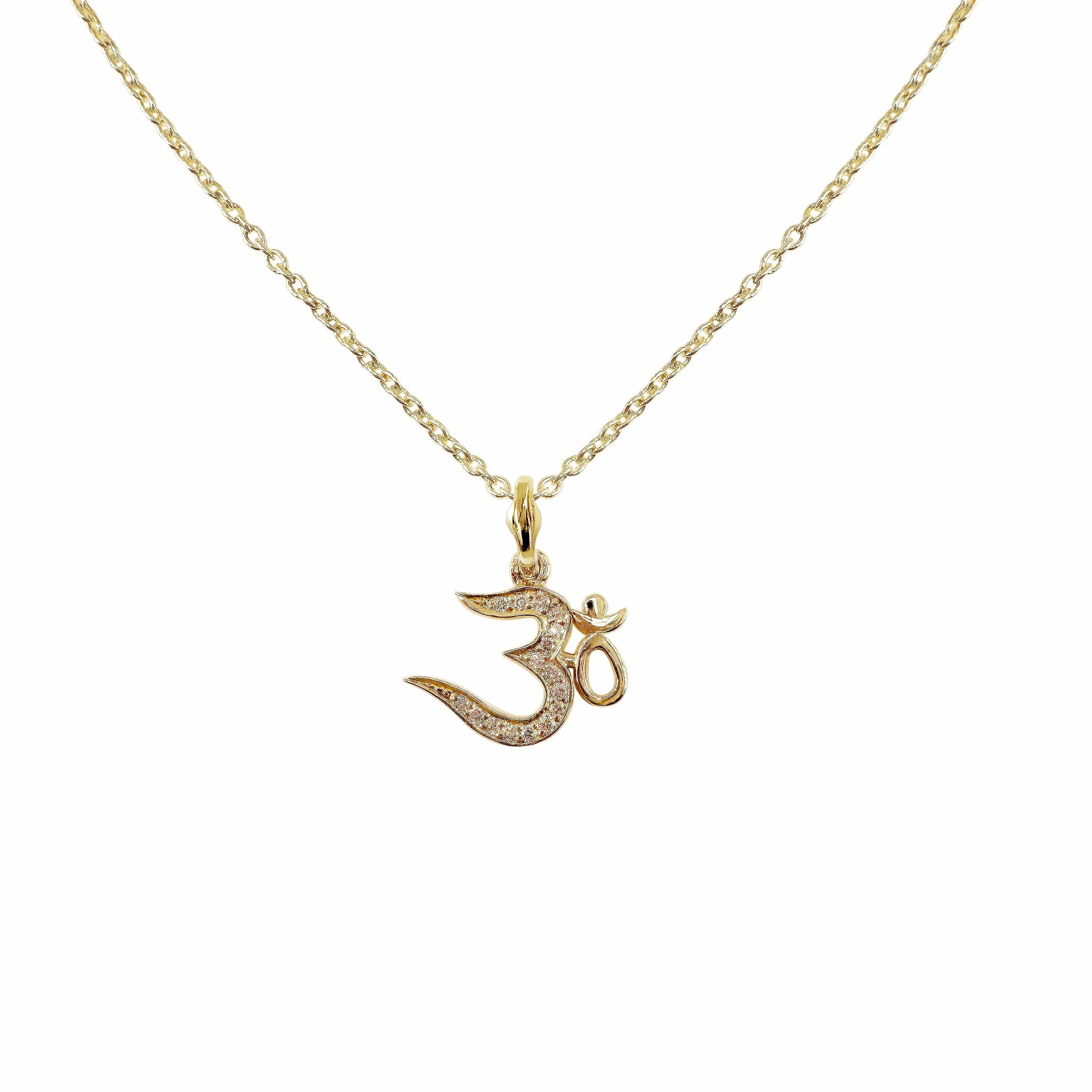 Reign Los Angeles Virasat Pave Om Necklace