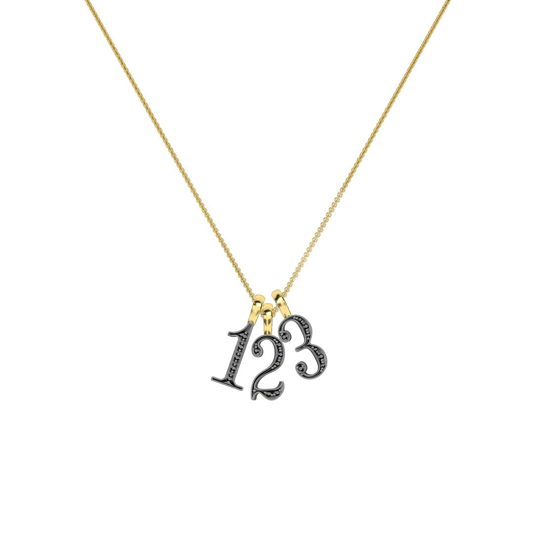 Lucky Number 2 Charm Pendant