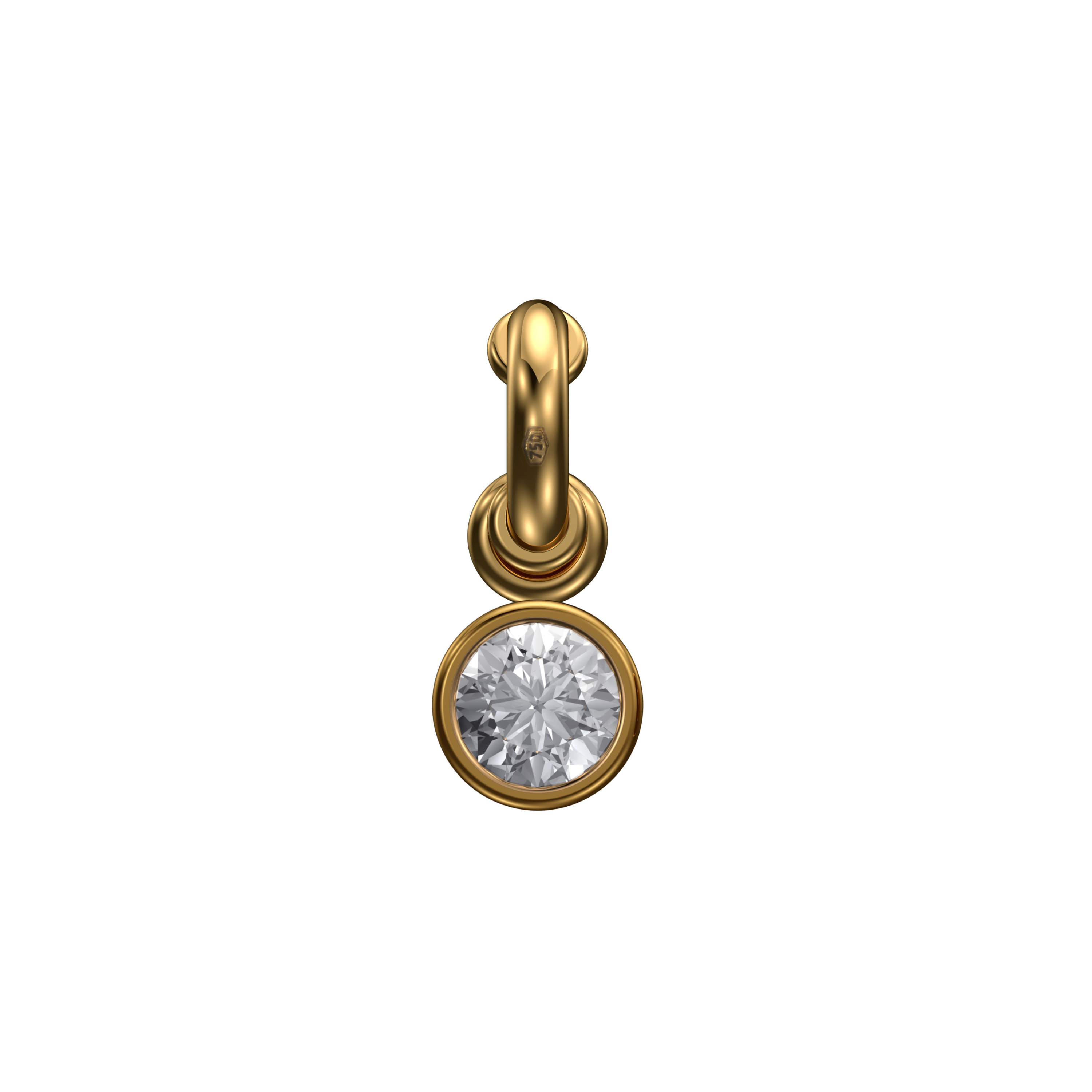 Diamond Solitaire Charm