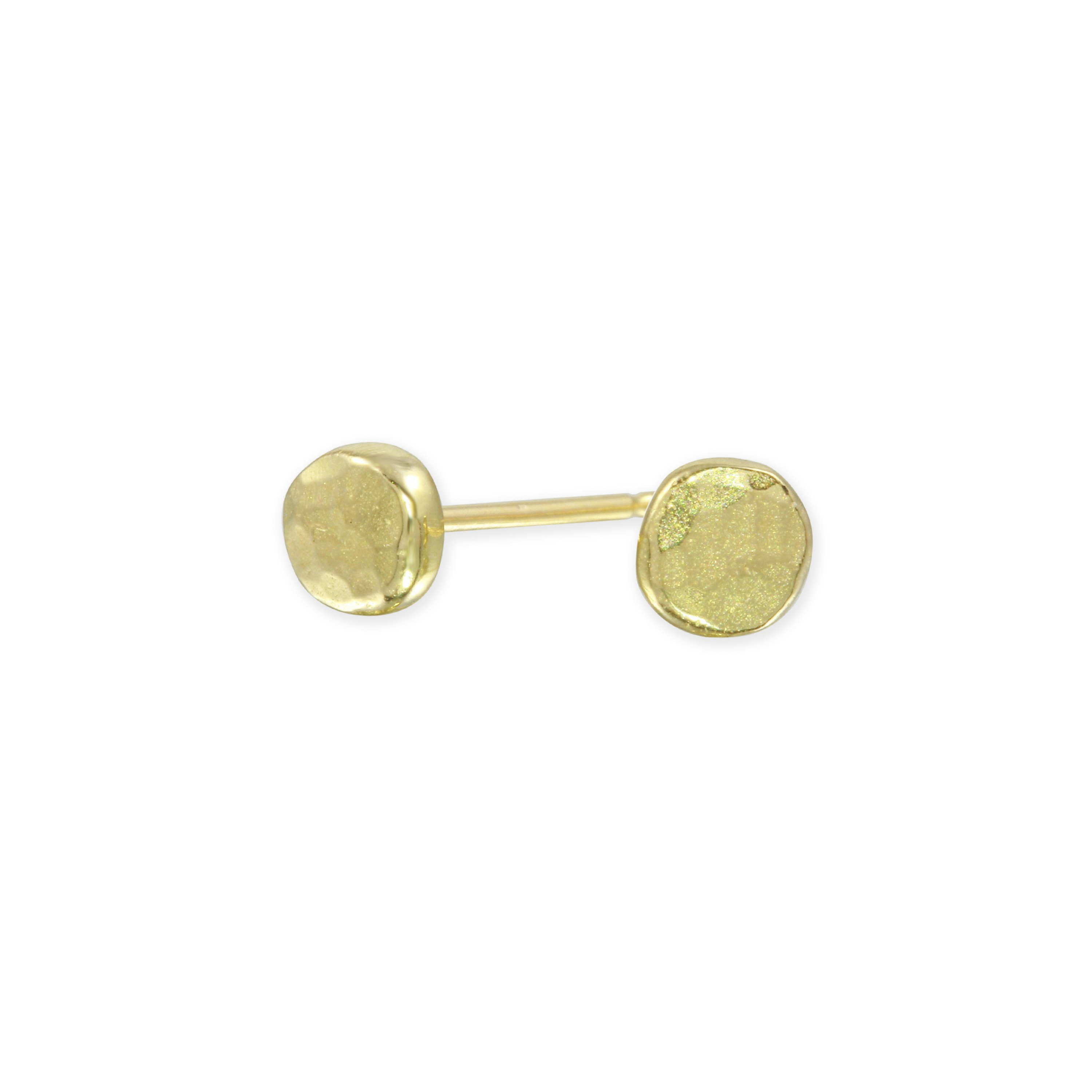 Gold Small Pebble Studs