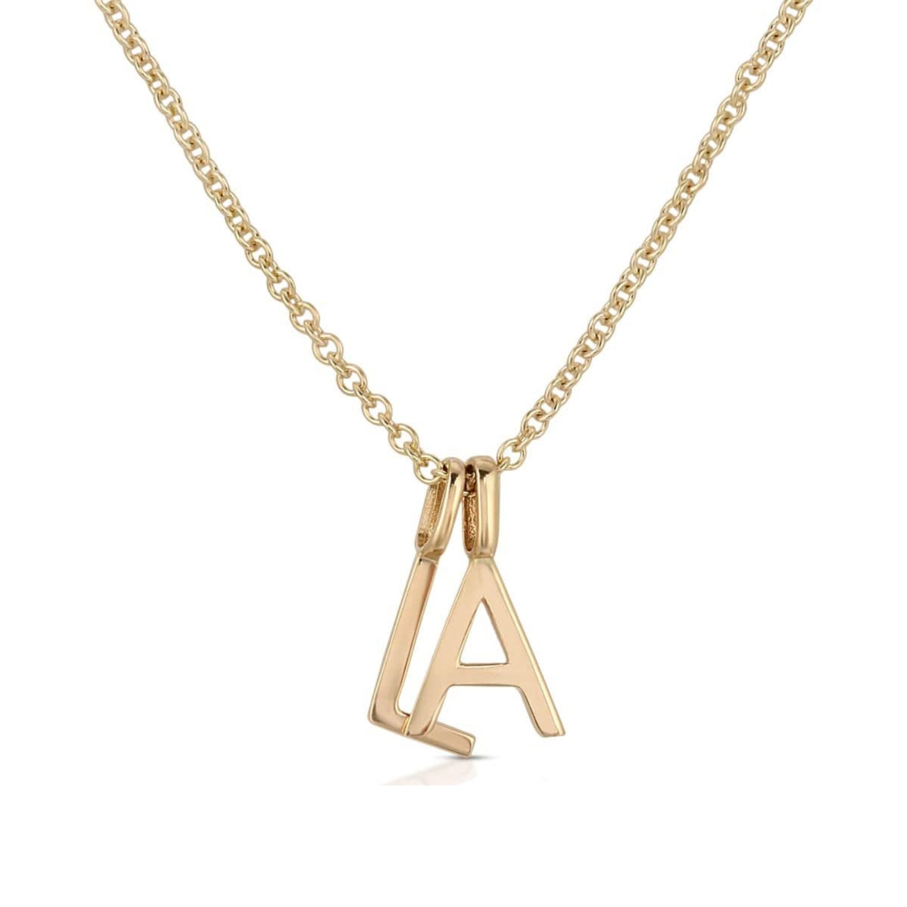 Yellow Gold Initial Charm