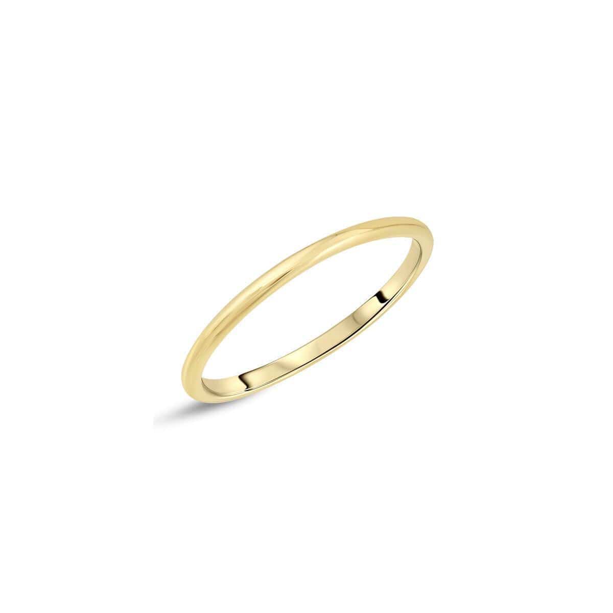 Thin Solid Gold Band