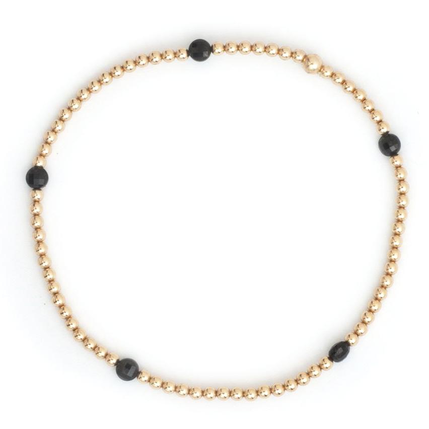 Karen Lazar Spinel Yellow Gold Bead Bracelet - Curated Los Angeles