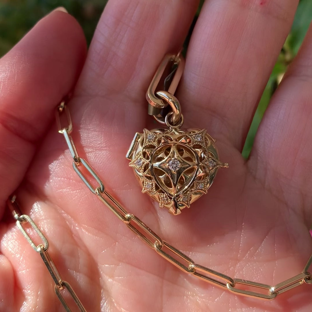 Diamond Heart Locket
