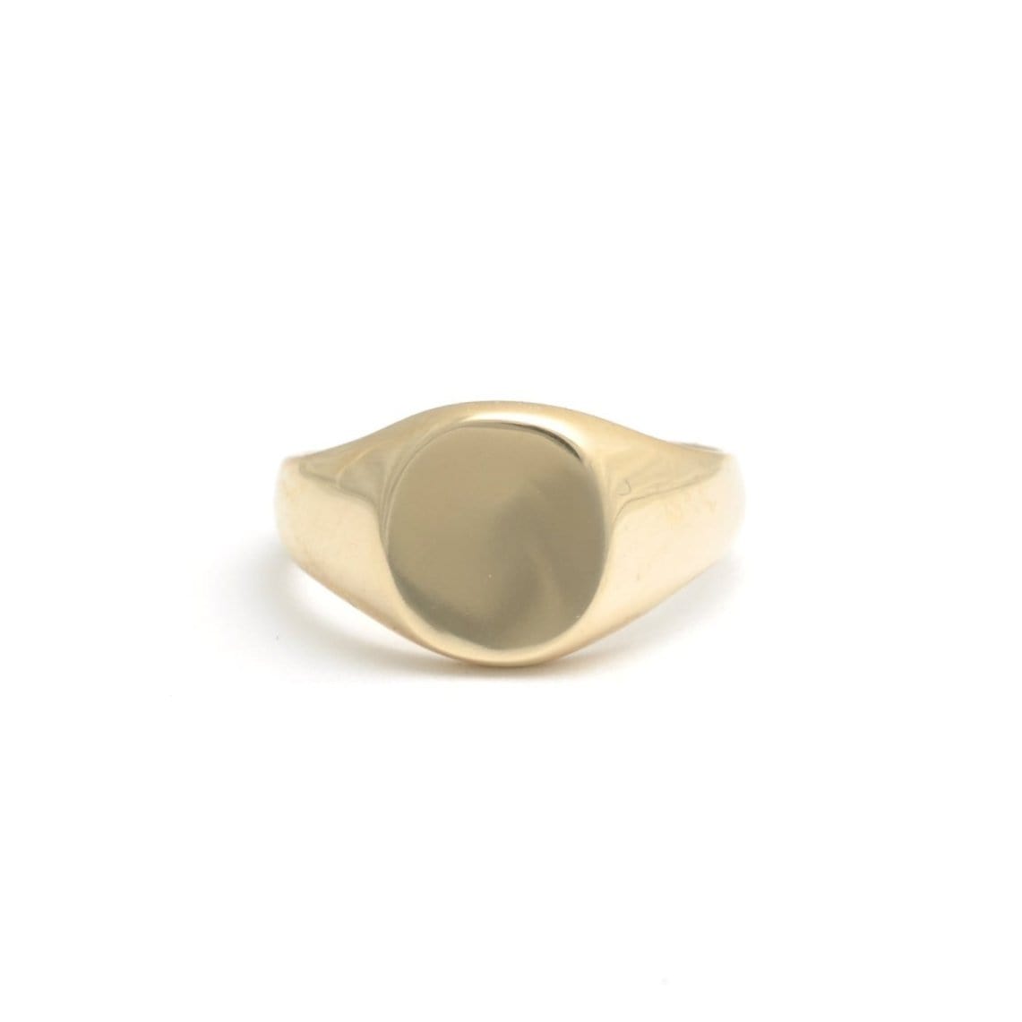 Classic Gold Oval Signet Ring Curated Los Angeles Caitlin Nicole