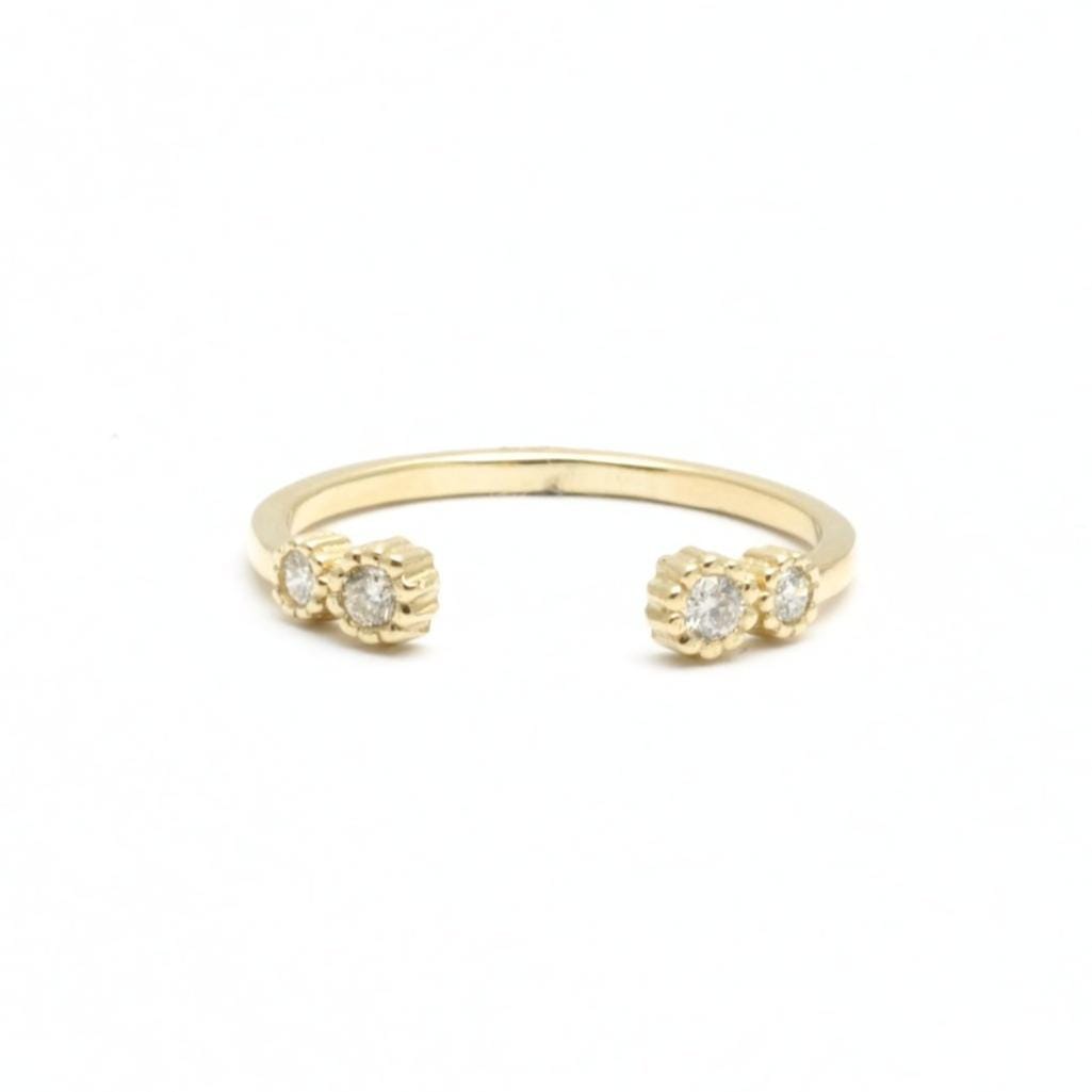 suneera yellow gold diamond ring