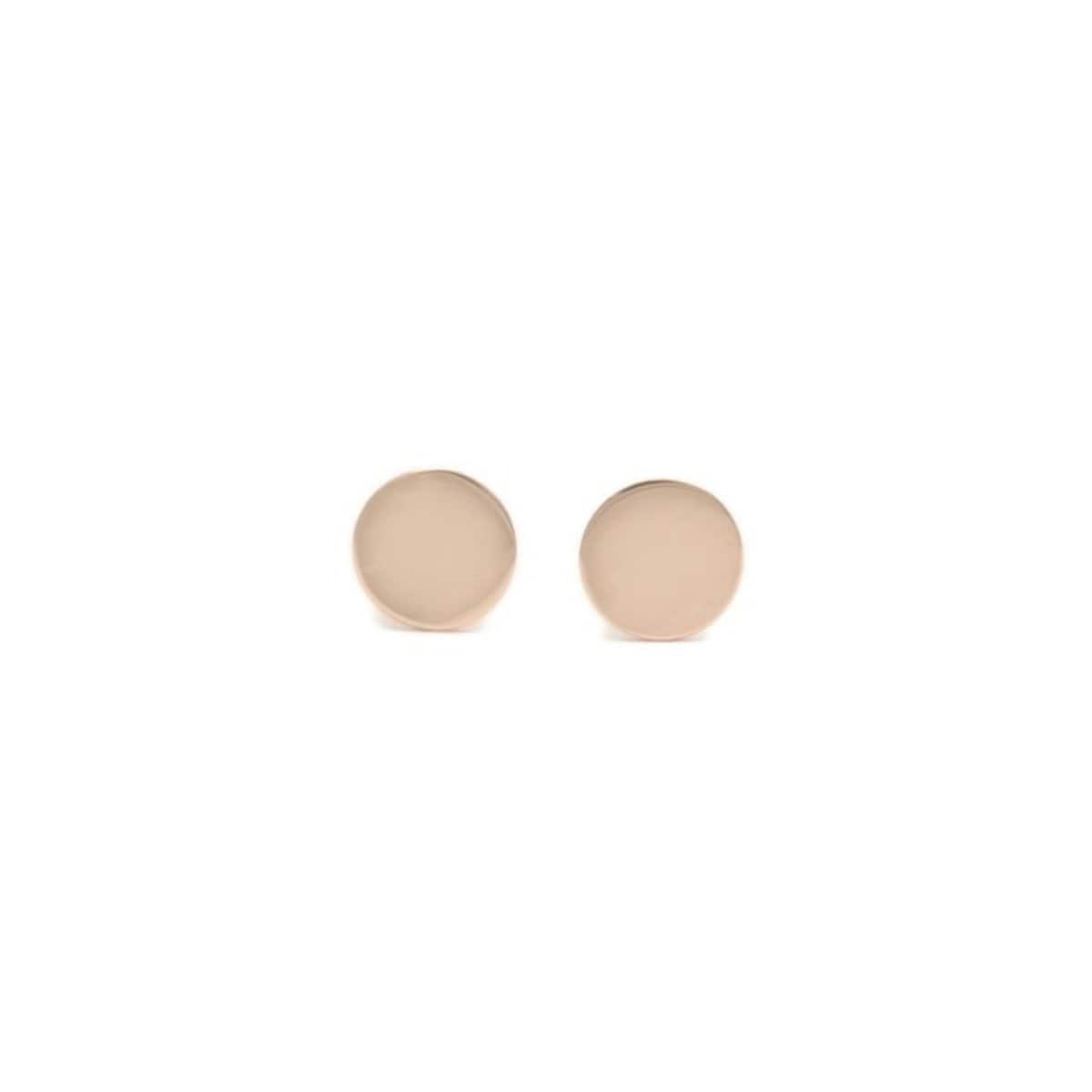 Rose gold Round Studs Curated Los Angeles