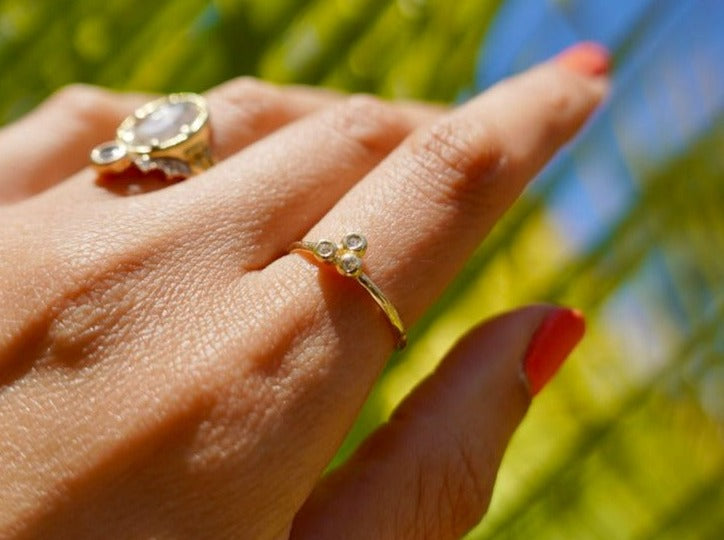Sun Spark Diamond Ring