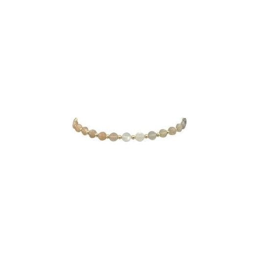 Karen Lazar BRACELETS 2mm Ombre Moonstone Gemstone Pattern Beaded Bracelet