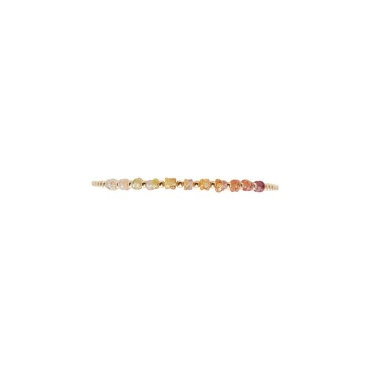 Karen Lazar BRACELETS 2mm Yellow Gold Bead Sunrise Ombre Bracelet