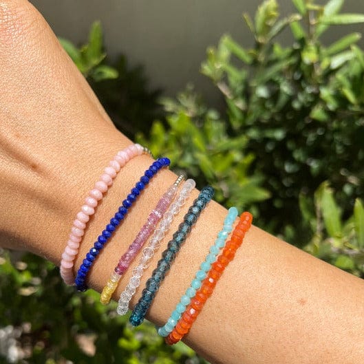 Karen Lazar BRACELETS 3mm Pink Opal Gemstone Beaded Bracelet