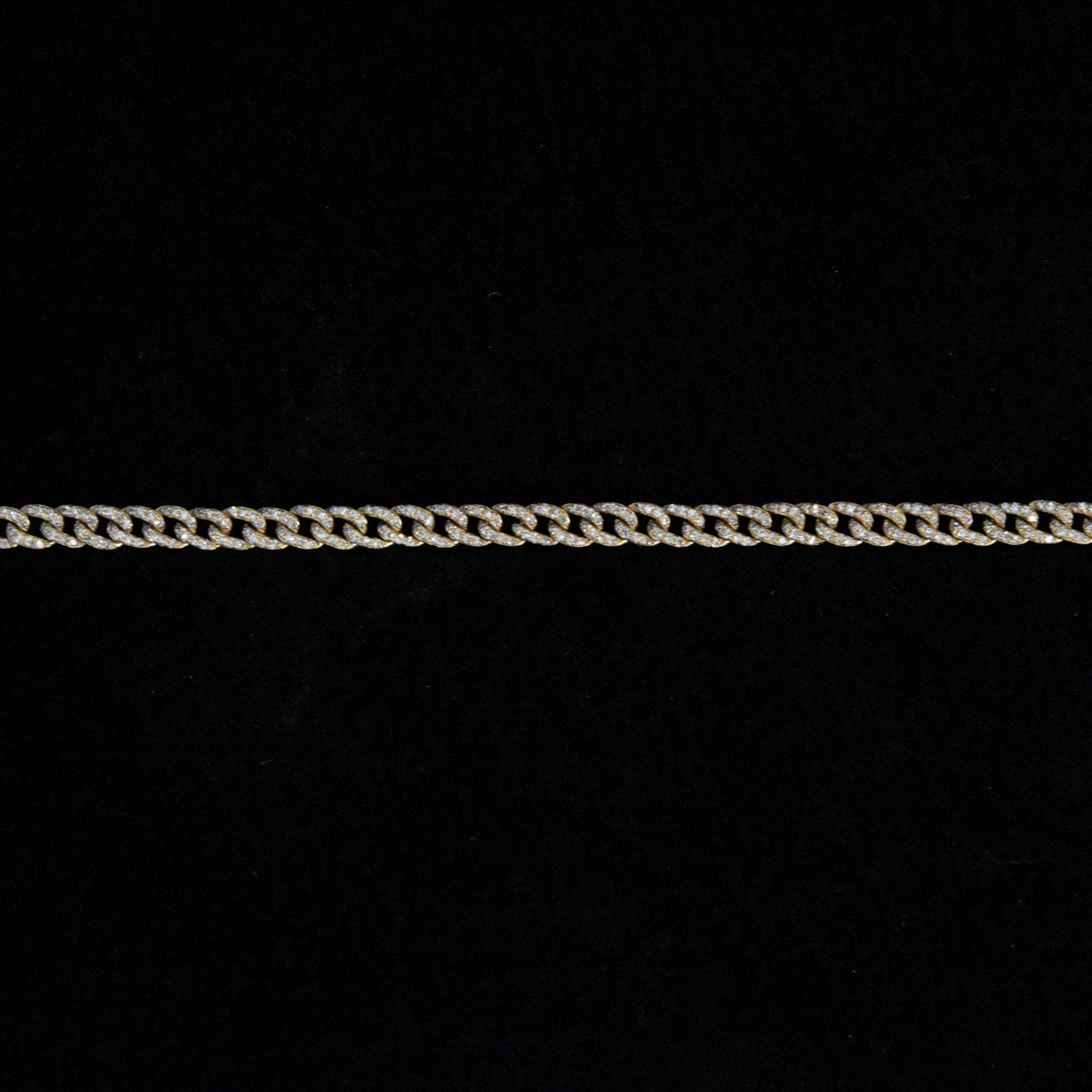 Amazing Grace BRACELETS Diamond Pave Curb Link Gold Bracelet