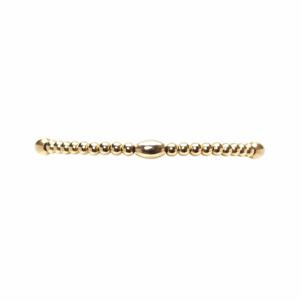 Karen Lazar BRACELETS Yellow Gold Orzo 3mm Beaded Bracelet