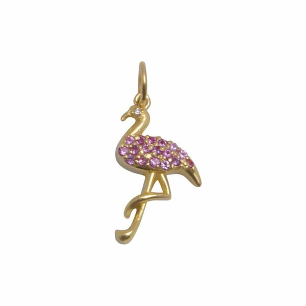 Gold flamingo charm discount