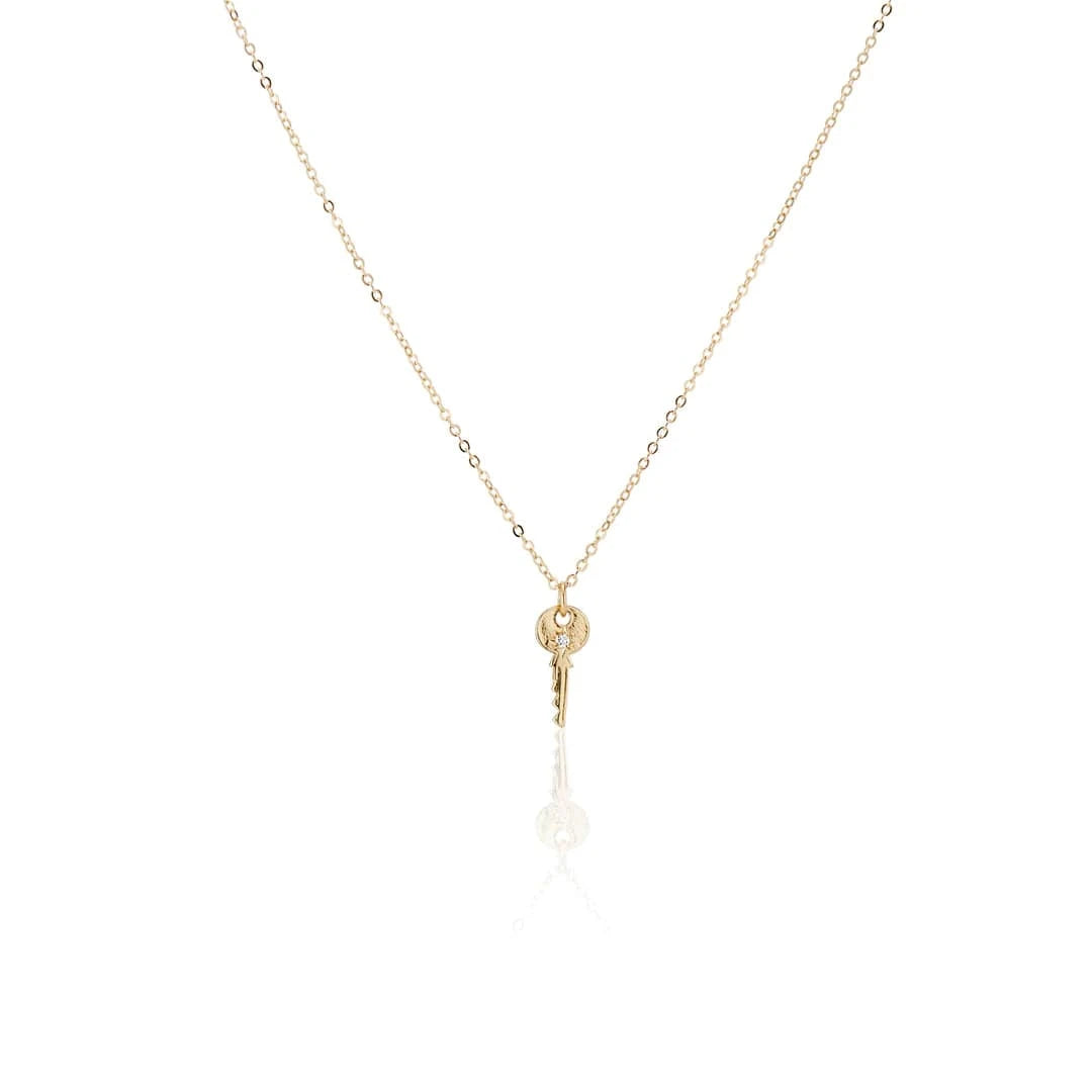 Charlie and Marcelle CHARMS Skeleton Key with Diamond Charm