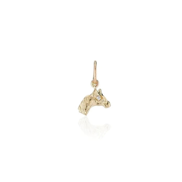 Charlie and Marcelle CHARMS Tiny Horse Charm with Diamond Eye