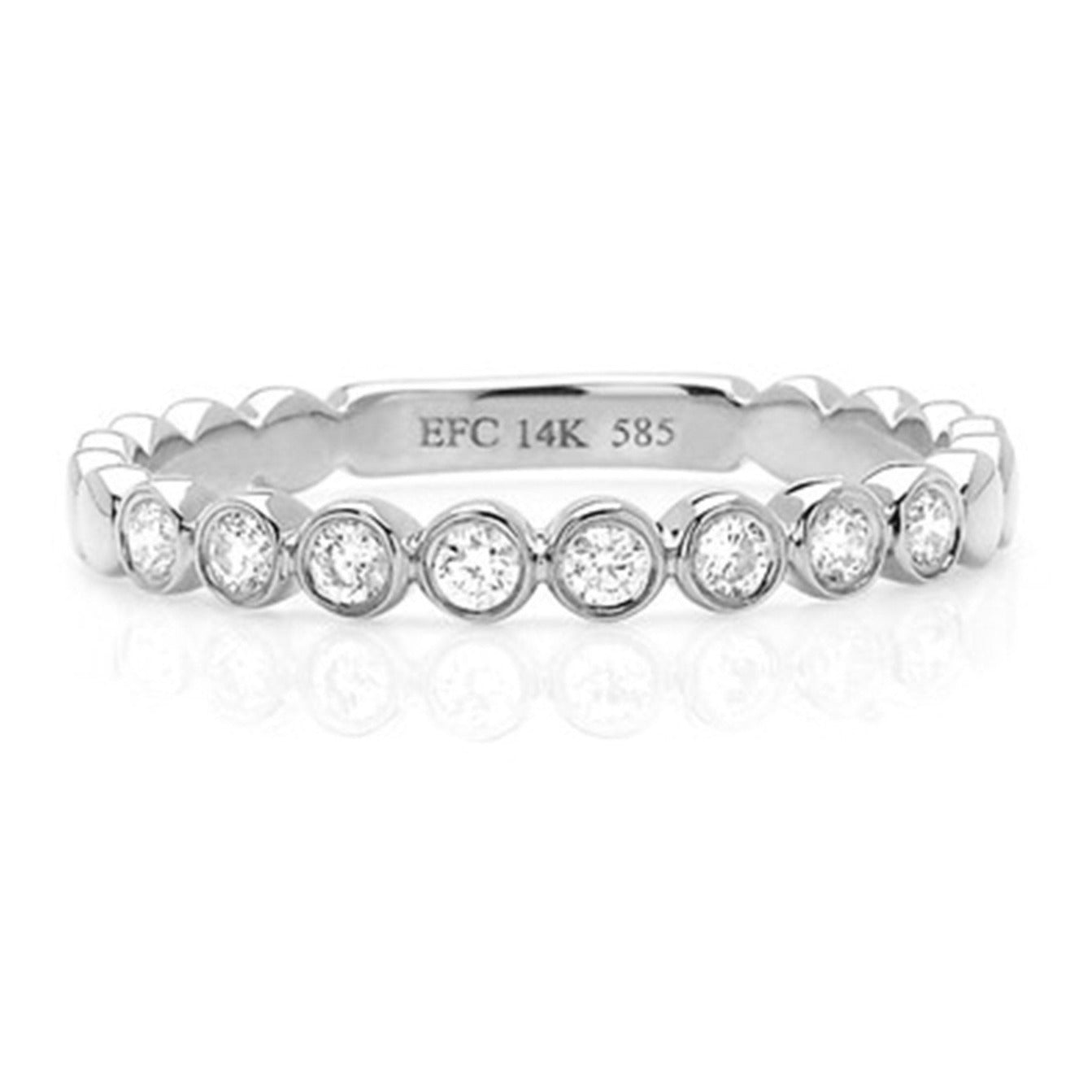 Diamond Bezel Stacking Ring