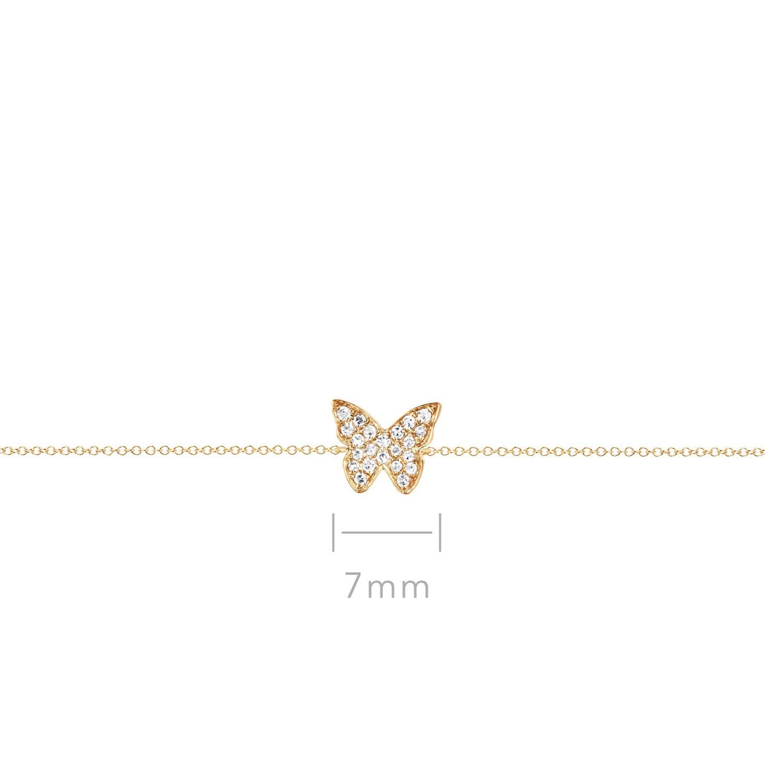 Diamond Butterfly Bracelet