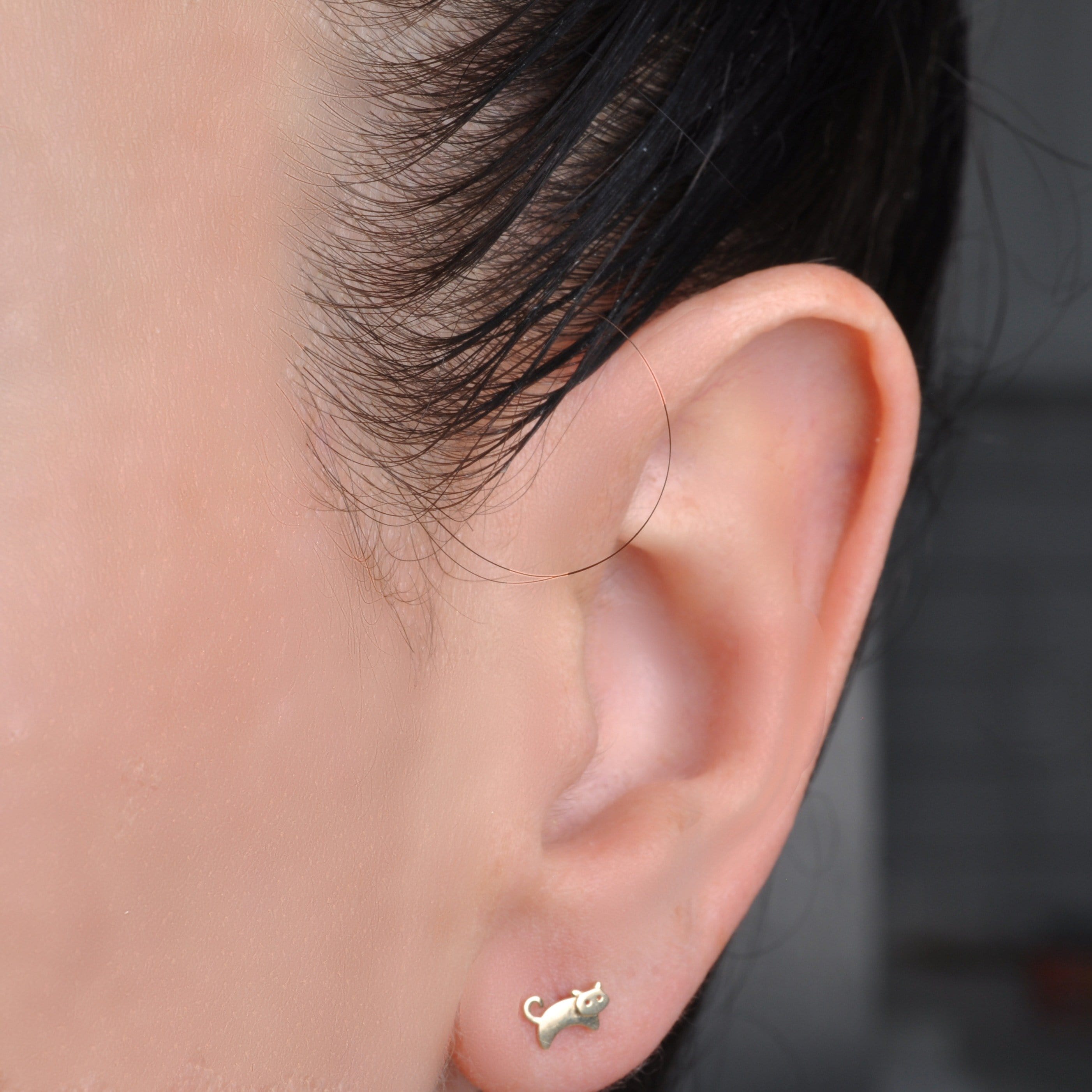 CLA EARRINGS Cat Stud Earrings