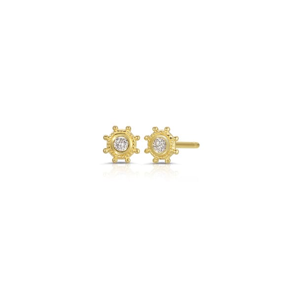 Curated Los Angeles EARRINGS Diamond Helm Stud Earrings