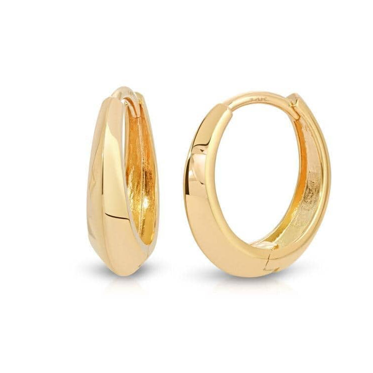 Curated Los Angeles EARRINGS V Curve Huggies