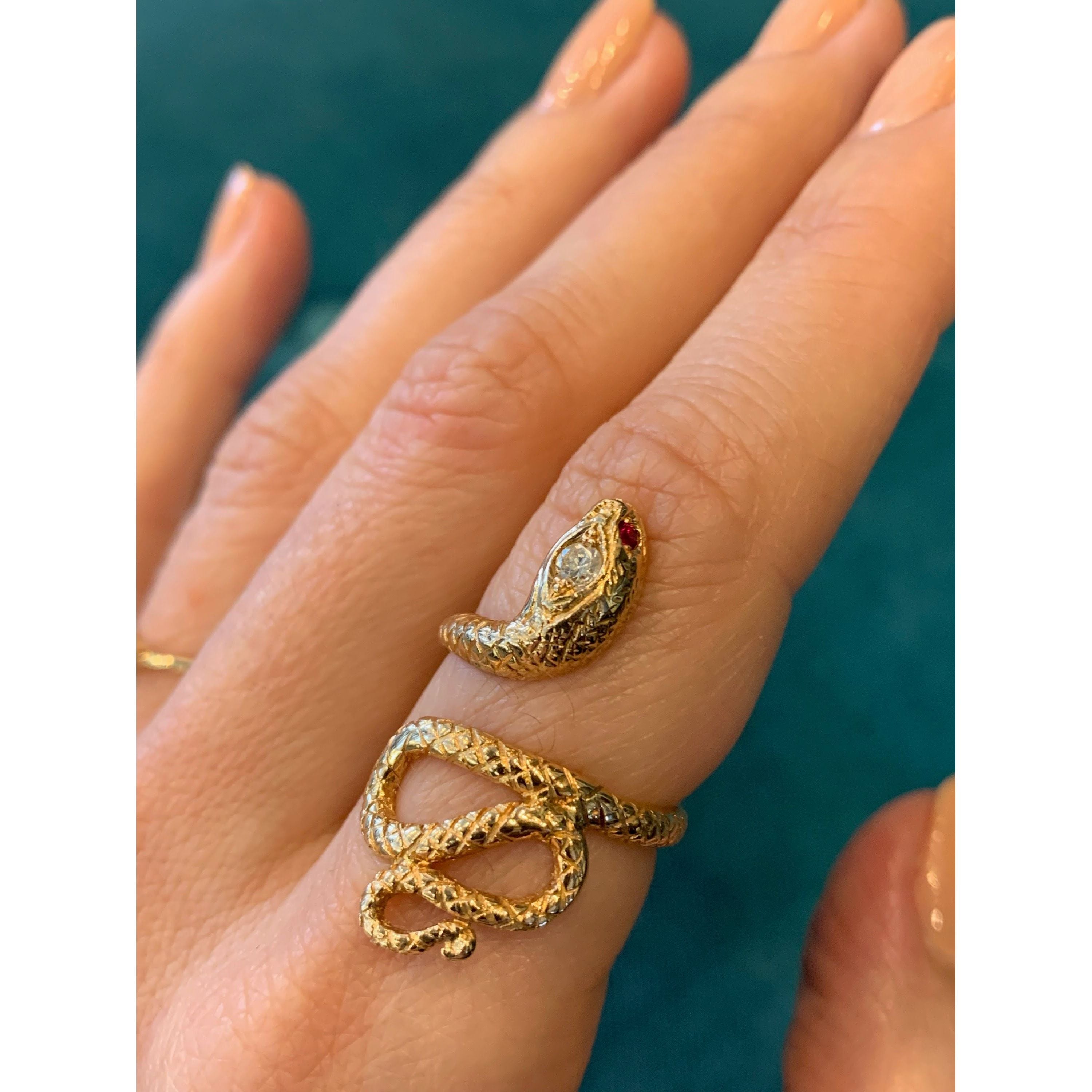 Golden Serpent Ring