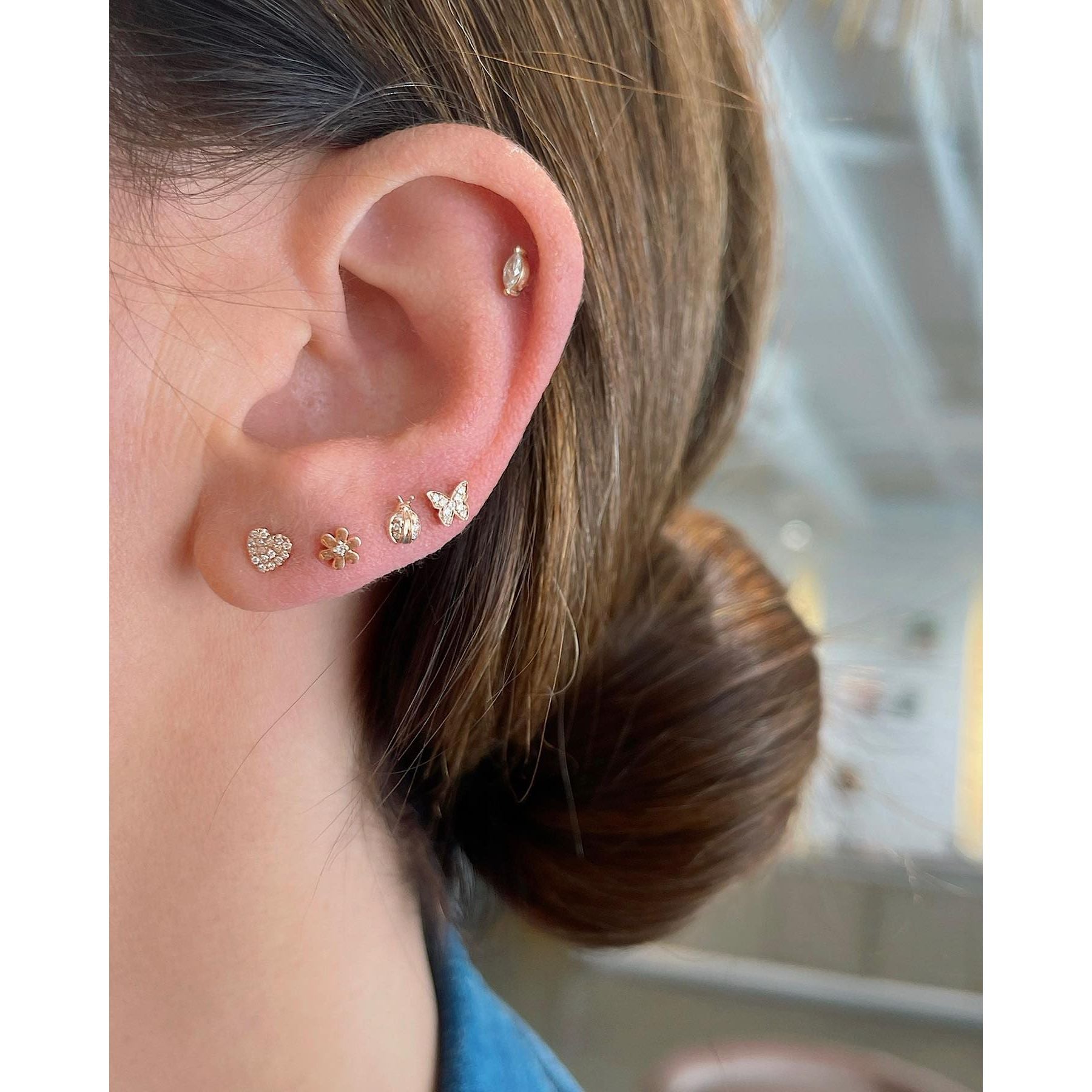 Lucky Ladybug Stud Earring