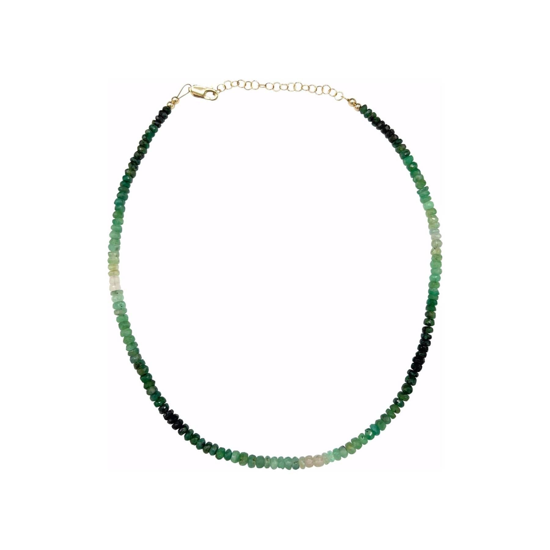 Karen Lazar NECKLACES 15-17" Emerald Ombre Necklace