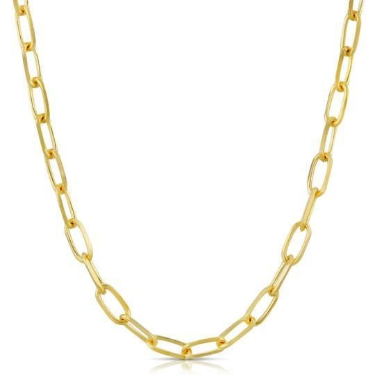 Curated Los Angeles NECKLACES Paper Clip Link Yellow Gold Chain