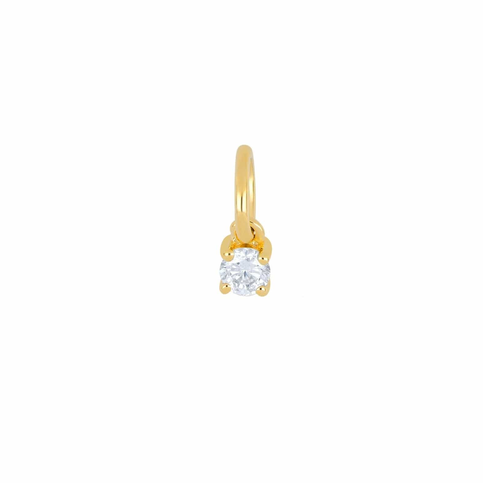 EF COLLECTION NECKLACES April - Diamond Petite Birthstone Charm