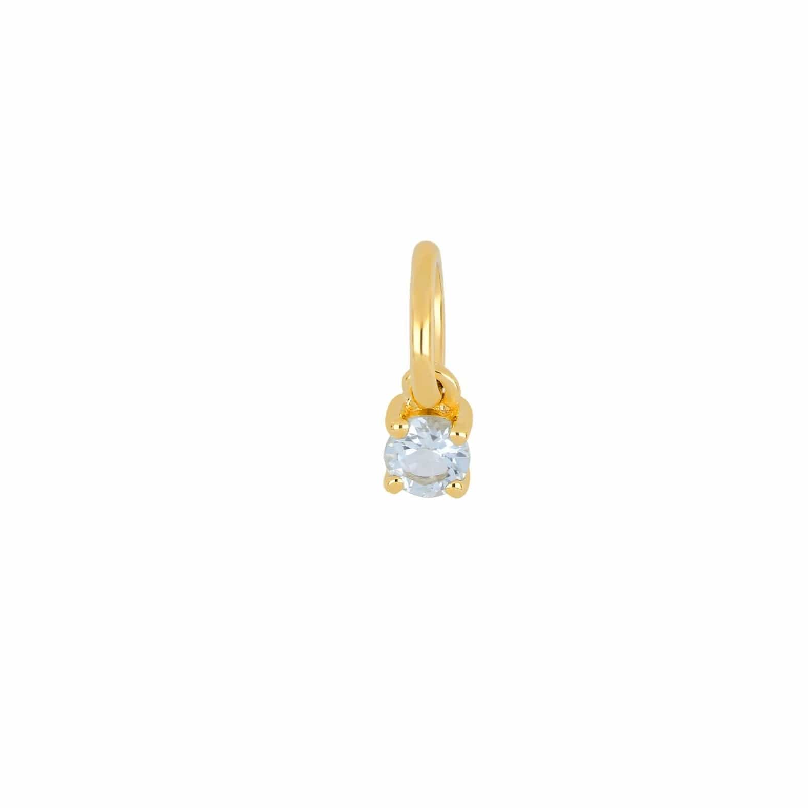 EF COLLECTION NECKLACES March - Aquamarine Petite Birthstone Charm