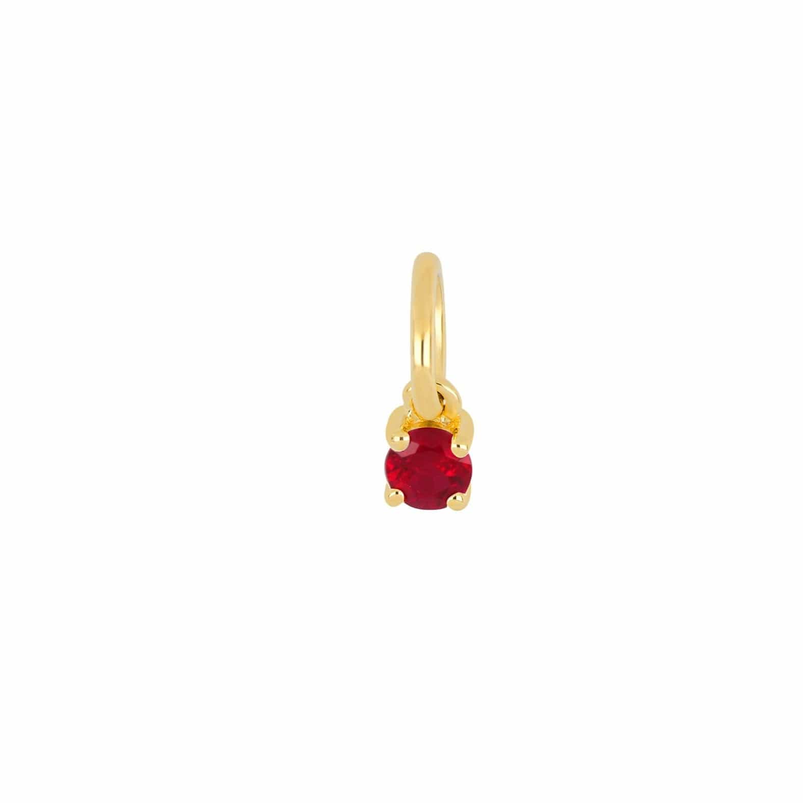 EF COLLECTION NECKLACES July - Ruby Petite Birthstone Charm