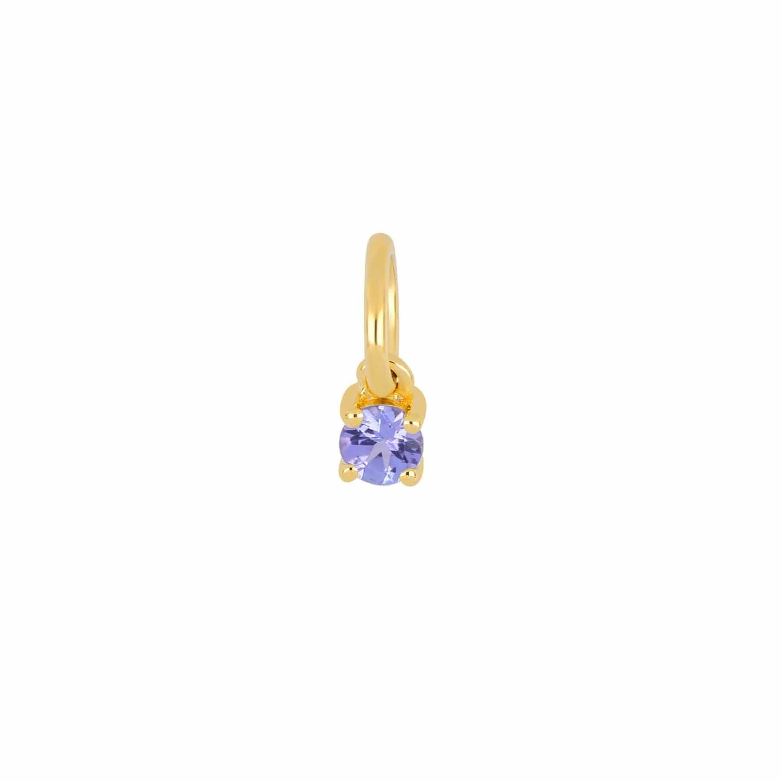 EF COLLECTION NECKLACES December - Tanzanite Petite Birthstone Charm