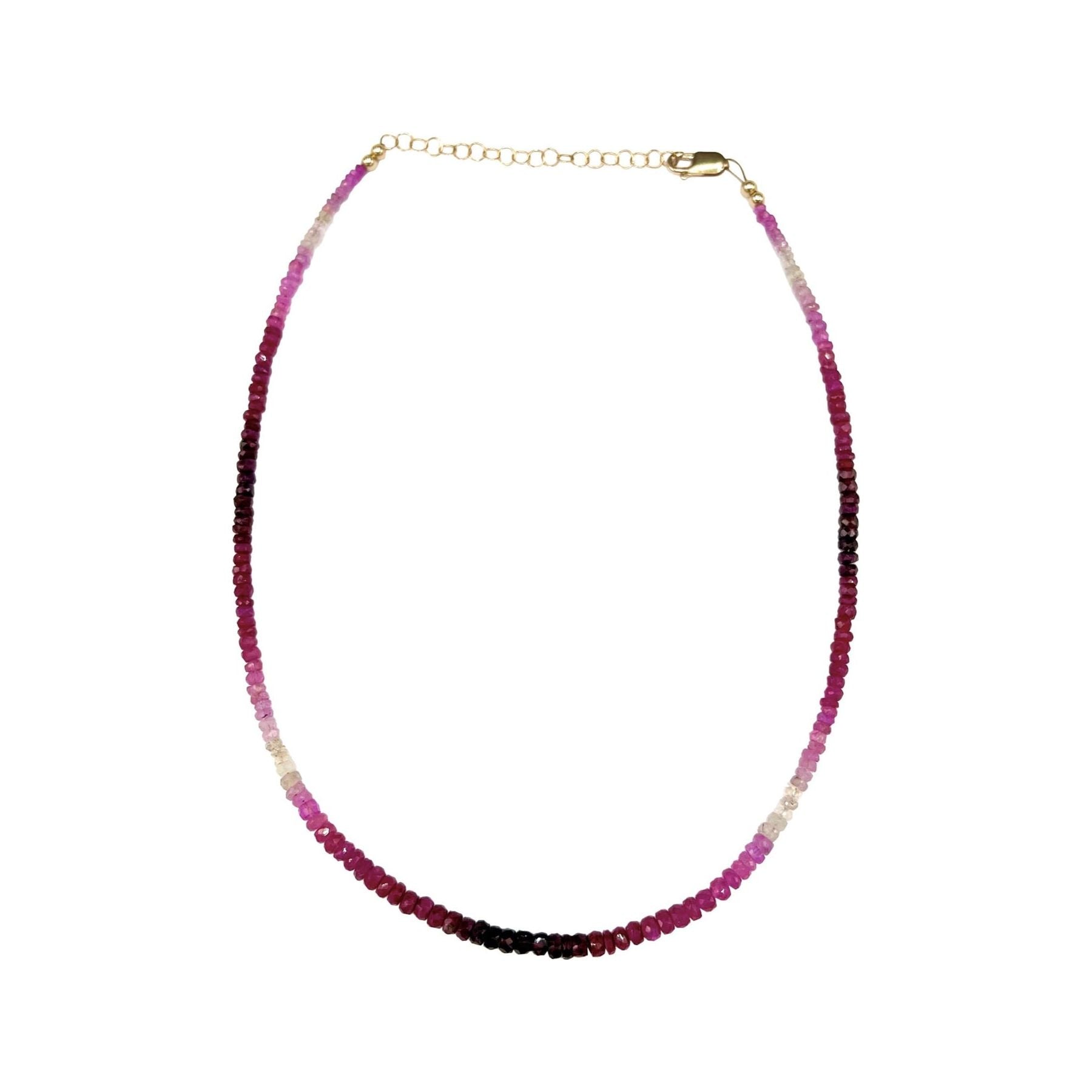 Ruby Ombre Necklace