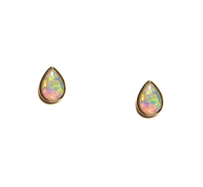 Pear Shape Opal Studs