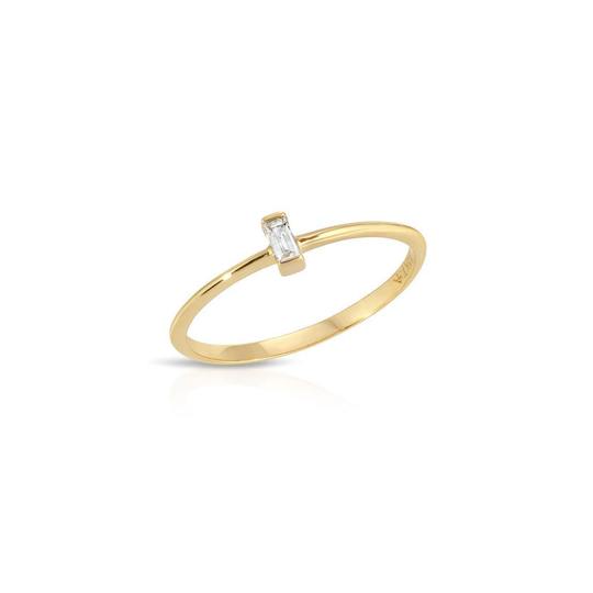 CLA RINGS Baguette Diamond Solitaire Ring