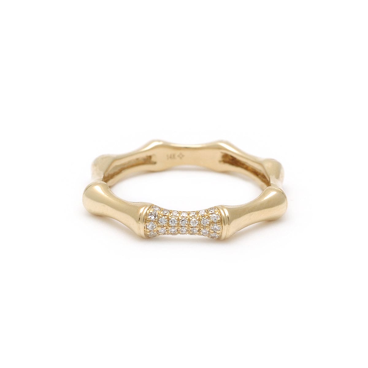 Amazing Grace RINGS Bamboo Pave Diamond Ring
