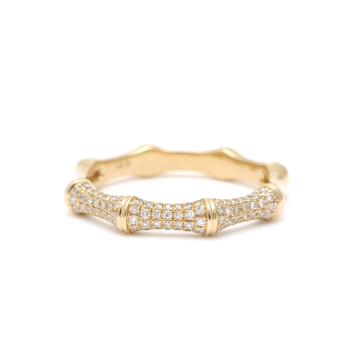 Amazing Grace RINGS Bamboo Pave Diamond Segment Ring
