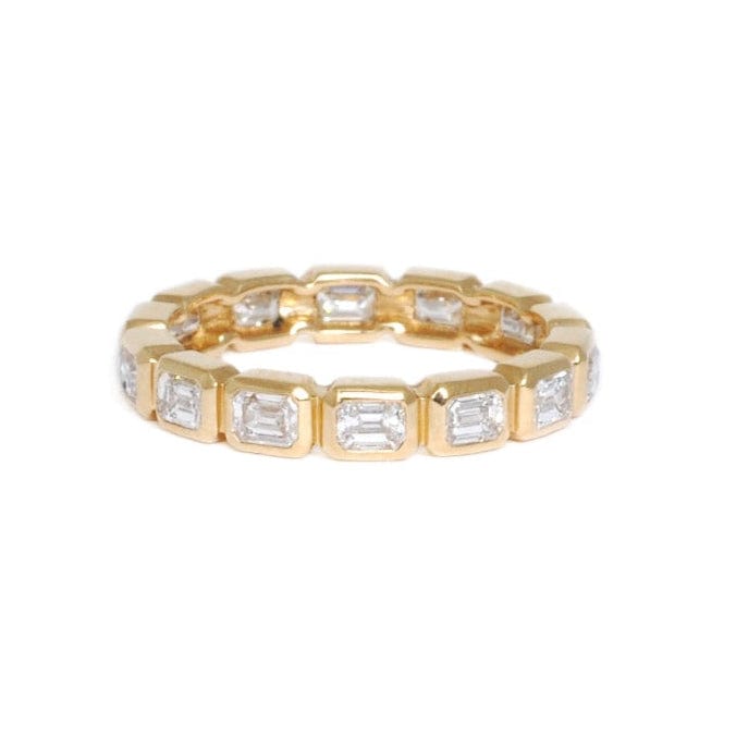 Amazing Grace RINGS Bezel Set Emerald Cut Diamond Eternity Band