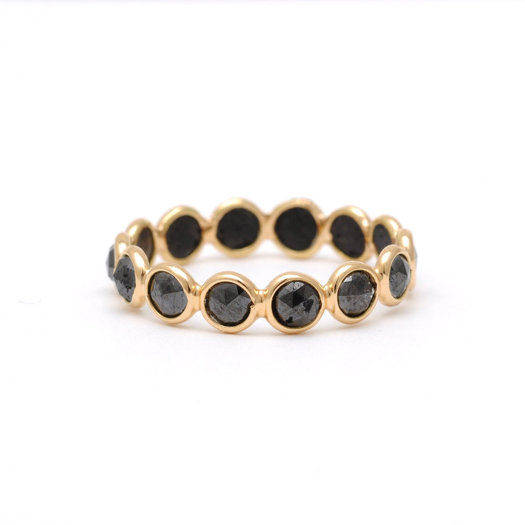 SUNDAR RINGS 5 Black Diamond Eternity Ring Band