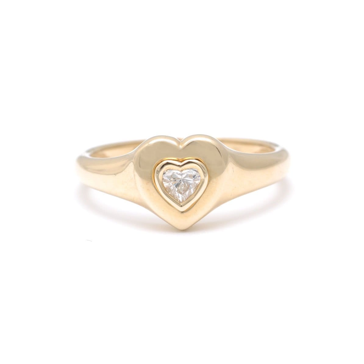 Amazing Grace RINGS Diamond Heart Signet Ring