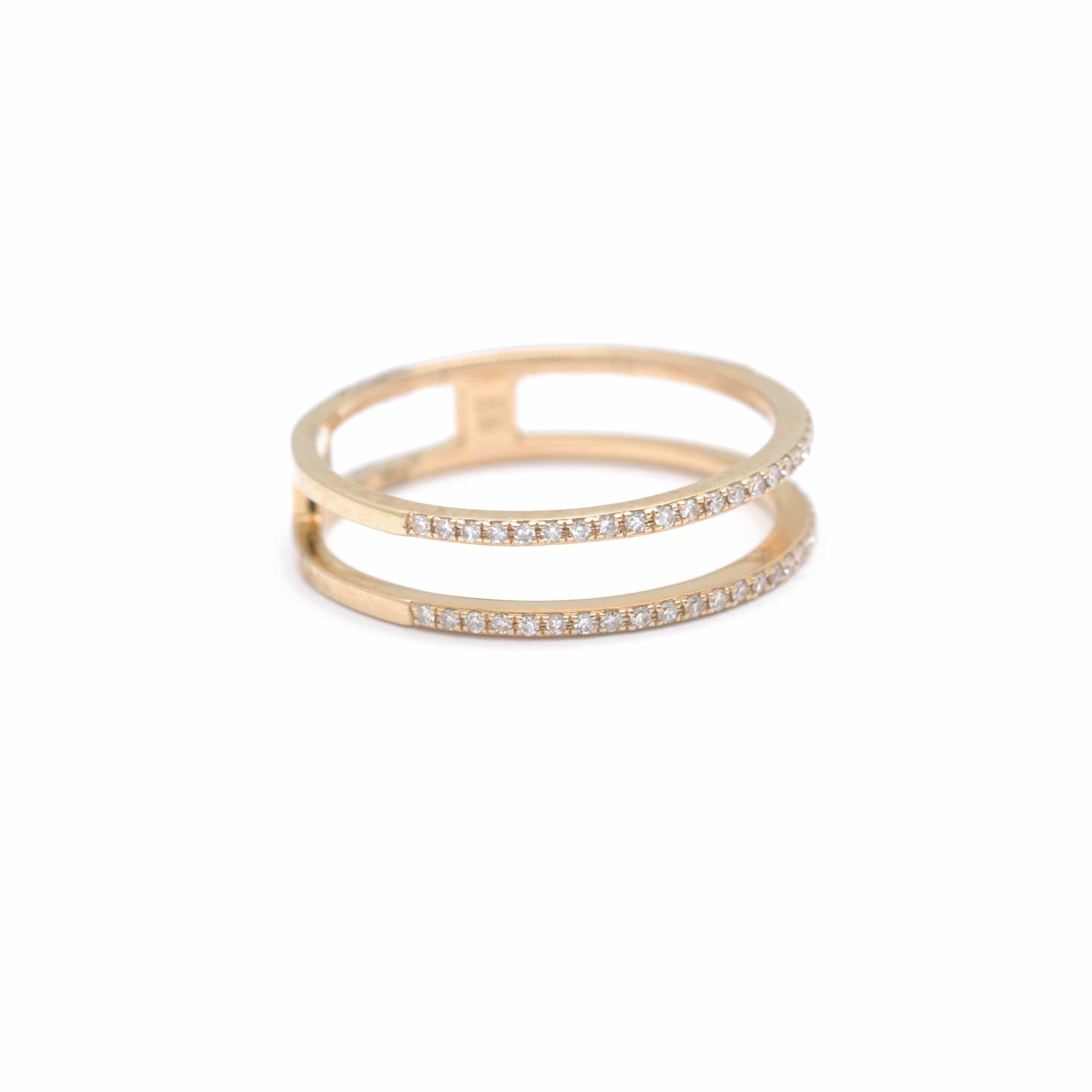 Amazing Grace RINGS Double Pave Diamond Band