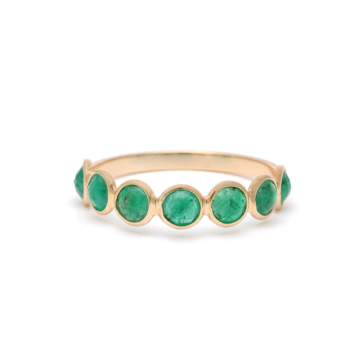SUNDAR RINGS 5 Emerald Diamond Ring Band