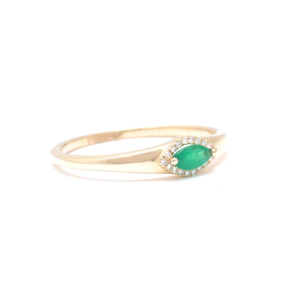 Amazing Grace RINGS Marquise Emerald Diamond Ring